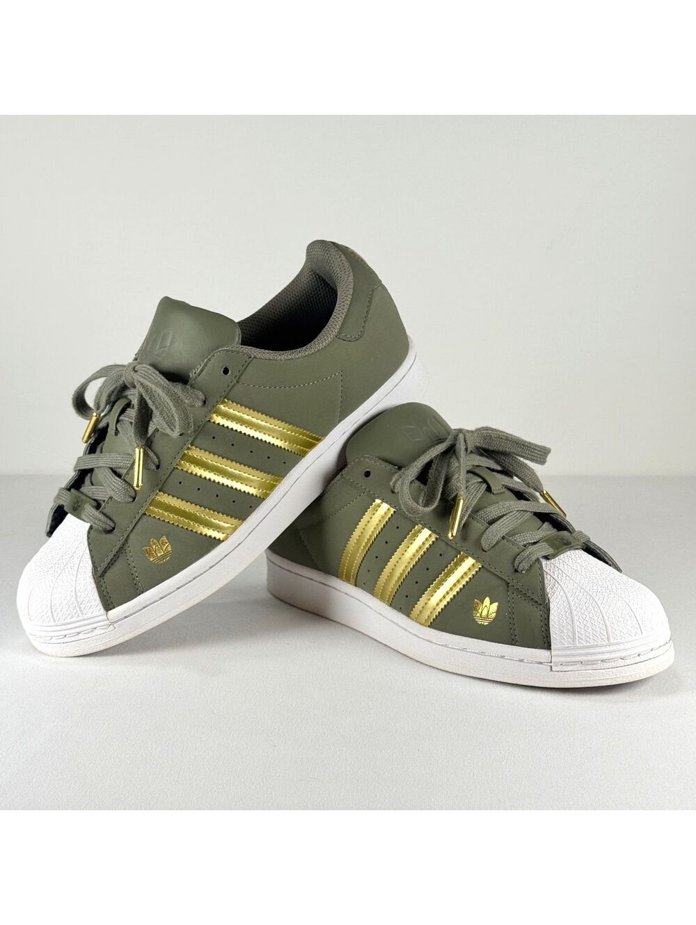 Adidas Originals Women's Superstar "Green Gold Metallic" - 7.5